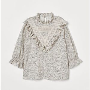 Floral High Neck Blouse